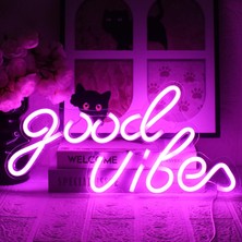 Good Neon Signs Pembe Neon Tabela, LED Neon Tabela, Duvar Dekorasyonu, LED Tabela, Yatak Odası, Duvar, Bar, Parti Için