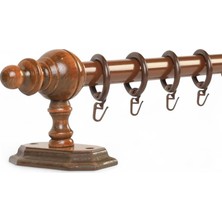 Happy Trend Raysız Ahşap Rustik Perde Askısı (150 Cm)