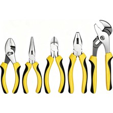 5 Parça Pense Seti, Pense Alet Seti Dahil 8 Groove Ortak Pense, 7 Linesman Pense, 6 Uzun Burun Pense, 6 Kayma Ortak Pense, Temel Ev Bakımı Için 6 Çapr