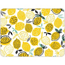10011502223 Sarı Limonlar Cam Kesme Tahtası, 29CM x 34CM