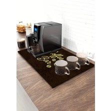 Barista Matı Sıvı Geçirmez Büyük Boy Xxl Kahve Barı Espresso Kahve Makinesi Pad 40X90CM (Sarı)