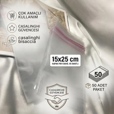 15X25 cm Kendinden Yapışkanlı Jelatin Poşet Bantlı Şeffaf Opp Torba Paket 50LI (15X25)