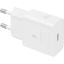 15 Watt USB Type-C Hızlı Şarj Adaptörü, Veri Kablolu Şarj Cihazı, Beyaz