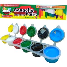 Guaj Boya 6 Renkli, Seramik Hamuru, Resim Seti, Kil Çamuru Için Gouache Paint Karışık