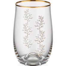 Lorin 24 Ayar Altın Yaldızlı 200 ml 6 Parça Cam Su Bardağı 9-01010561