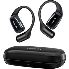 Açık Kulak Kulaklıkları - Kulaklıklı Bluetooth 5.4 Kablosuz Kulaklıklar, Hafif ve Yumuşak Spor Kulaklıklar, 32H Çalma Süresi, Çift Mikrofonlu Şeffaf A