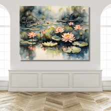 Happy Trend Boyama Hobi Seti Renkli Baskı 40X50 Cm: Lotus Çiçeği 2
