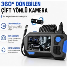 Uninet 5 Metre 355 Derece Döner Başlıklı 1080P Endoskop Yılan Kamera