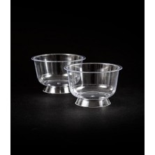 Happy Trend Kristal Mika Tatlı Kabı Ayaklı 180CC 25 Adet Kullan At