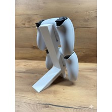 Happy Trend Dualsense Oyun Kolu Standı – 2'li Dikey Tutucu Beyaz Renk | 3D Baskı, Şık ve Dayanıklı Tasarım (20X15X4 Cm)