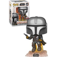 Happy Trend Pop Figür Star Wars:mandalorian-Mando Flying W/blaster