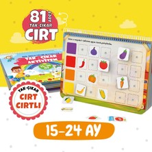 Happy Trend Tak - Çıkar Cırt Cırtlı Aktivite Kitabı 15-24 Ay, Okul Öncesi Eğitim, 80 Adet Cırt