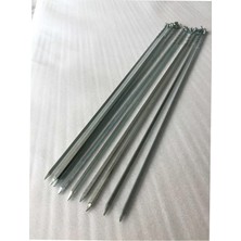Happy Trend Kare Patlıcan ve Tavuk Şiş, Kanat Şiş (Boy:59 Cm,kalınlık:5 Mm,en:5 Mm)- 6 Adet