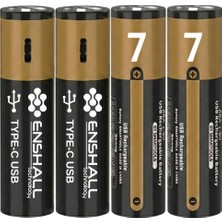 Happy Trend Şarj Edilebilir Ince Kalem Pil 1.5V Fulltech 1200MWH Kapasiteli Lityumion Kumanda Pili