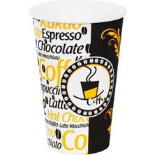 Happy Trend Cup 12 Oz Karton Bardak 300 ml - 200'LÜ (Latte Bardağı)