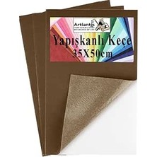 Happy Trend Yapışkanlı Keçe 35X50 cm 3 Adet 2.0 mm Kendinden Yapışkanlı Renkli Hobi Keçesi Elişi Keçe Kumaşı Anasınıfı