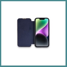 Bezos iPhone 13 Pro Max Uyumlu Kılıf Dolpin Kapaklı - Lacivert Mac