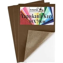 Happy Trend Yapışkanlı Keçe 50X70 cm 3 Adet 2.0 mm Kendinden Yapışkanlı Renkli Hobi Keçesi Elişi Keçe Kumaşı Anasınıfı