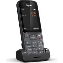Happy Trend Kablosuz Business Dect Telefon, Büyük Renkli Ekranlı – Mükemmel Ses Kalitesi – Bluetooth – Optik Çağrı Göstergesi Için Led, Antrasit