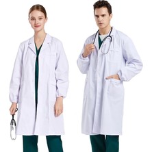 Happy Trend Önlüğü, Beyaz, Pamuk, Doktor Önlüğü, Erkek, Kadın, Kimya Önlüğü, Okul Mantosu, Hijyenik, Uzun Kollu, Tıp, Doktor Mantosu, Beyaz Önlük, Pamuklu Önlük, Cepli, Laboratuvar, Kostümlü Oyun, Öğrenci Için