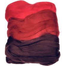 Happy Trend Düğme Yün Keçe 50 gr 2- Kırmızı Bordo