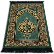 Happy Trend Namazlık - Tafta Kumaş, Saçaklı, Ince ve Hafif, 65X112 cm (Yeşil)