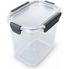 Şeffaf Contalı Kilitli Erzak Saklama Kabı, Sızdırmaz Kapaklı Pp Plastik Gıda Kutusu, Bakliyat, Makarna, Pirinç, Un ve Şeker Kabı, Bpa Içermez, Mutfak