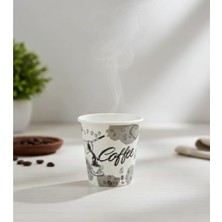 Happy Trend Bardak 2,5 Oz 200 Adet Kahve Bardağı Küçük Bardak Türk Kahvesi Bardağı Espresso Bardağı