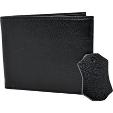 Genuine Leather Genuıne Leather Company Eds Erkek Siyah Hediye Kutulu Şık Hakiki Deri Cüzdan Kartlık ve Kağıt Para B