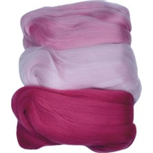 Happy Trend Düğme Yün Keçe 50 gr 11- Pembe Pembe