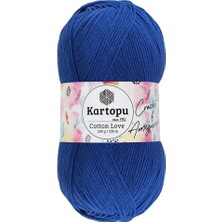 Happy Trend Cotton Love El Örgü Amigurumi Ipi Yünü 100 gr K627 Koyu Mavi