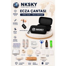 Happy Trend 36 Parça Ilk Yardım Çantası, Siyah Eva Çantalı Ilk Yardım Seti, Bileğe Takılabilir Taşıma Ipli Ecza Çantası