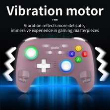 Happy Trend Kablosuz Oyun Kontrolcüsü Gamepad Hall Effect Triggers Joystick Game Controller Switch 2 / Switch/pc/steam/android/ıos Lila