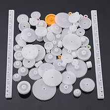 75 Parça Plastik Dişli Çark Seti (Dc Motor - Dıy - Hobi Seti)