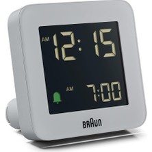 Happy Trend Dijital Çalar Saat, Erteleme Fonksiyonlu, Negatif LCD Ekran, Hızlı Ayar ve Yükselen Alarm Bip Sesi, Gri Renkte, Model BC09G.