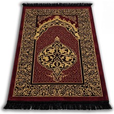 Happy Trend Namazlık - Tafta Kumaş, Saçaklı, Ince ve Hafif, 65X112 cm (Bordo)