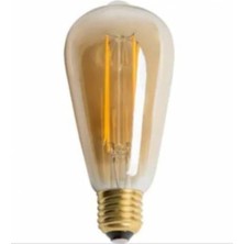 Tr 6W Rustik LED Ampul E27 5 Adet Amber Renkli Ct 4284,SARI