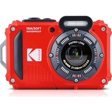 Kodak Pıxpro Wpz2 15M Su Geçirmez Fotoğraf Makinesi - 16MP, 4x Optik , 1080P Full Hd Video (Kırmızı)