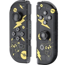 Happy Trend Nintendo Switch/switch OLED Uyumlu Pokemon Joycon Joystick, Siyah-Sarı