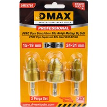 Dmax Boru Genişletme ve Delme Ucu 3 Lü Set DMAX-4760 1 Adet