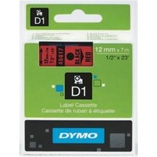Dymo S0720560 D1 Yedek Şerit, 12 mm x 7 Mt, Mavi- Siyah (45016)