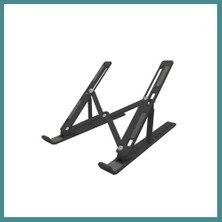 Bezos 7 Kademeli Ayarlı Katlanabilir Laptop Tablet Standı Siyah Mac