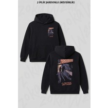 Zoka Wear Comics Dizi The x Files Ön Arka Baskılı Kapüşonlu Sweatshirt