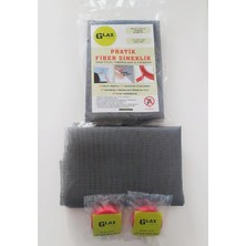 Pencere Sinekliği Pratik Hazır Fiber Sineklik 100CM x 130CM + 4 Metre Çift Taraflı Silikon Bant