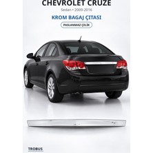 Trobus Chevrolet Cruze 2009-2016 Uyumlu Krom Bagaj Çıtası Paslanmaz Çelik