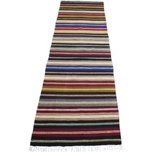 Kilim Antik El Dokuması Hatay Yün Yolluk Kilim 1967 - Yeni - Çok Renkli