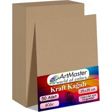Toptan Budur Kraft Kağıdı 25X35 80 G 50 Adet Artmaster Kraft Kağıt Saman Kağıt 25X35 50 Adet