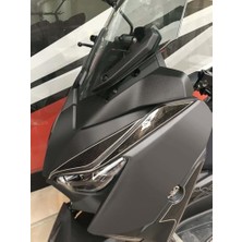 Toptan Budur Yamaha Xmax 2018-2021 Karbon Desen Far Üstü Kaş Pad