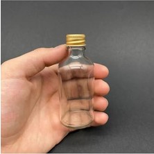 Toptan Budur Wellline 15 Adet 50 ml Çok Amaçlı Cam Şişe Küçük Gold Kapak Oda Kokusu Esans Yağ Şişesi 1