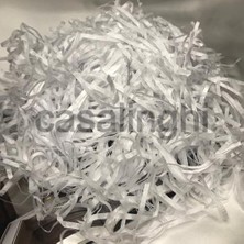 Toptan Budur Beyaz Kırpık Pelür Kağıt Kırpıntısı White Shredded Tissue Paper - 50 Gram (Beyaz)